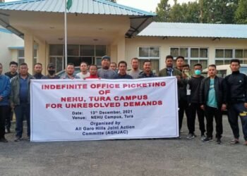 AGHJAC begins office picketing in NEHU