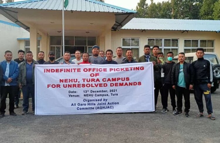AGHJAC begins office picketing in NEHU