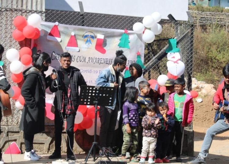 Street play, songs performed by MLCU students in Umkdait