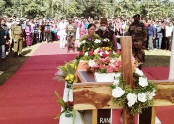 Martyred soldier buried with full military honours in NGH