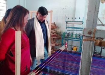 Textiles secretary visits Diwon, assures weavers to address problems