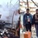 Fire displaces 4 families, Indian Red Cross rush to help