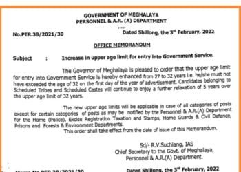 M’laya upper age limit for govt jobs comes into effect