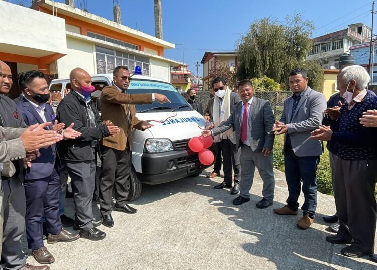 CM hands over CMSDF ambulance to Seng Samla Mawlai Pyllun