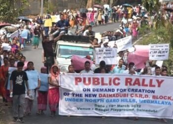 Large rally in favour of Dainadubi C&RD block