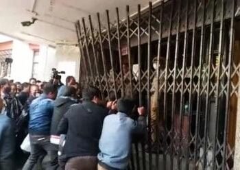 Protestors break KHADC steel gate to demand removal of chief