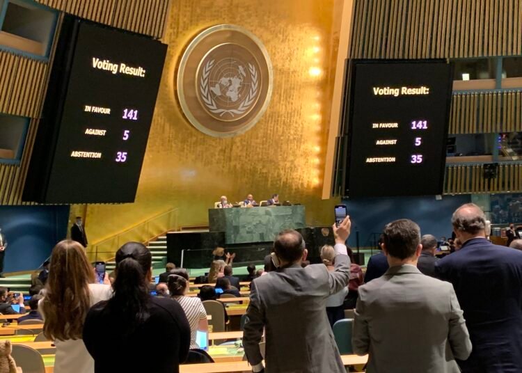 India abstains on UNGA resolution that deplores Russia’s aggression against Ukraine