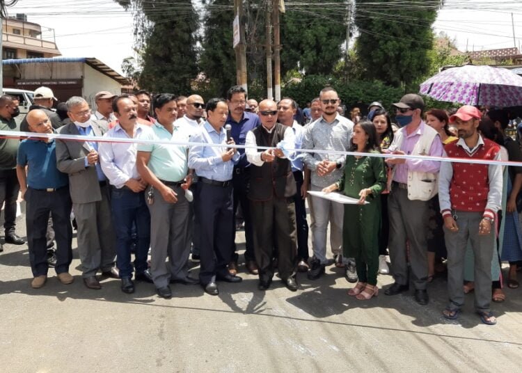 Shullai inaugurates new widened road in Lumshatsngi Kenchs Trace