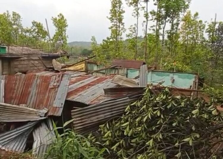 Several homes damaged in heavy storm in Ri-Bhoi