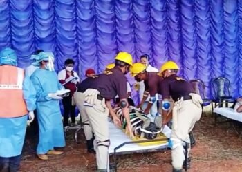 Mock earthquake exercise held at Umsning