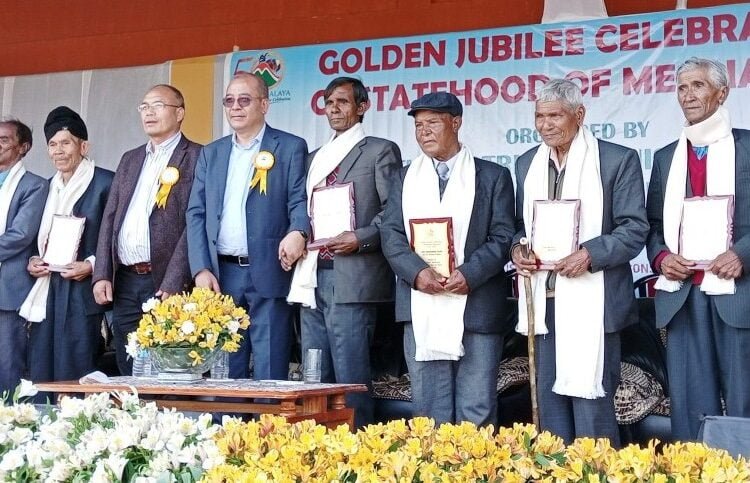 Meghalaya@50: Hill State Movement leaders felicitated