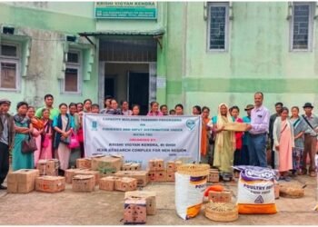 Farmers trained on fish farming by KVK in Umiam