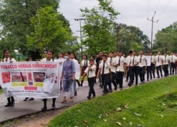 Students rally against tobacco in NGH