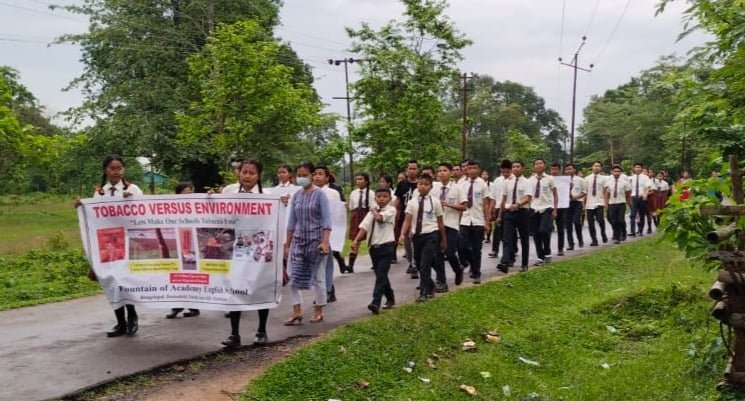 Students rally against tobacco in NGH