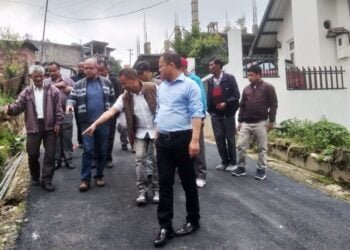 Hamlet inspects road at 5th mile