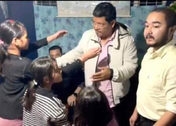 CM visits landslide-affected families in Mawsynram