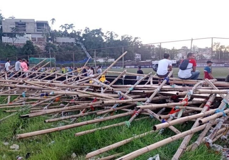 DC inquires into collapse of temporary stands at SPL match