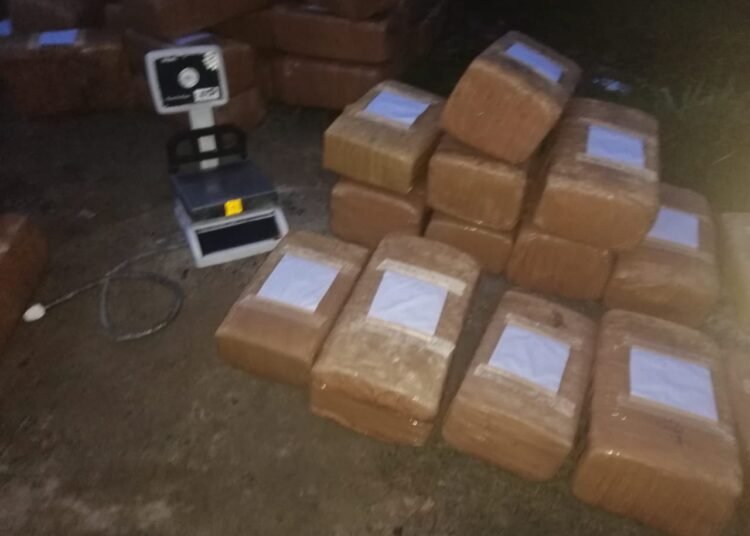 Over 1000kg ganja recovered from truck in West Jaiñtia Hills