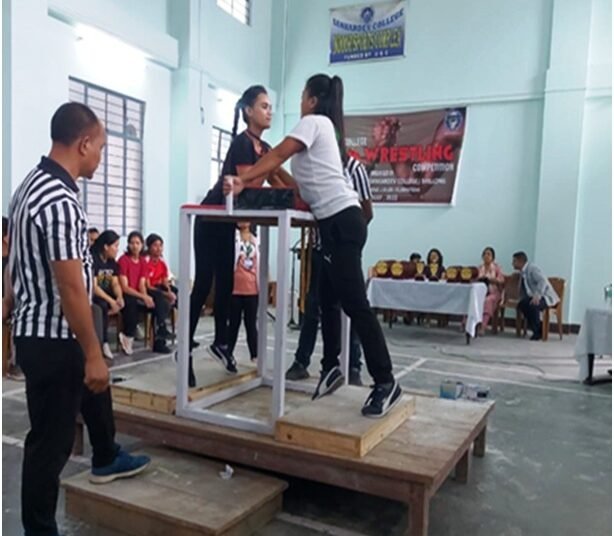 Sankardev College holds inter-college arm wrestling competition