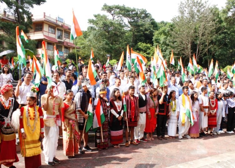 Har Ghar Tiranga march held in NEHU