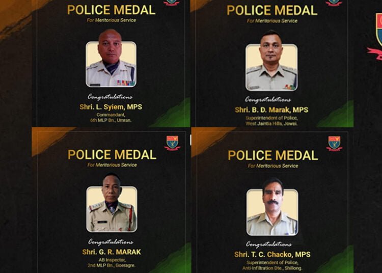 4 State cops receive Meritorious Service Medal