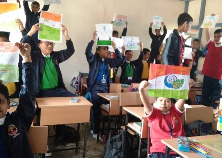 BSF school students celebrate ‘Har Ghar Tiranga’