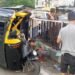 Two injured as truck hits auto rickshaw
