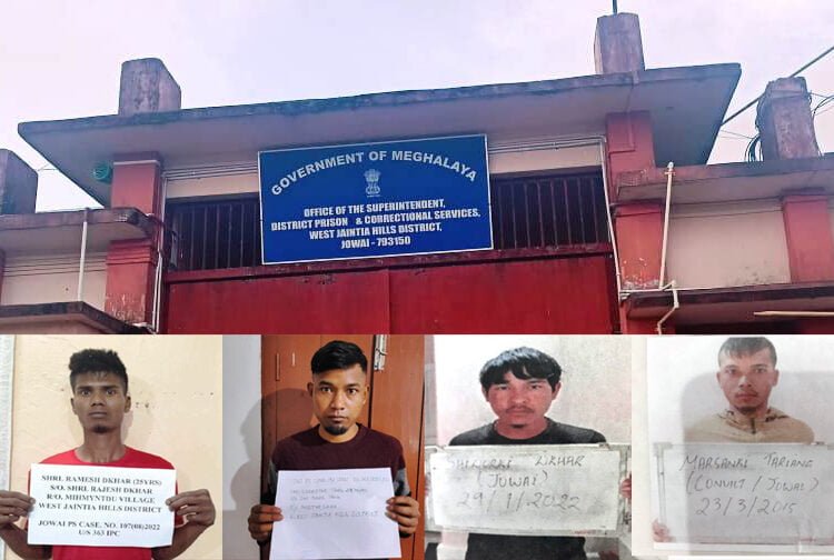 Six prisoners escape Jowai jail, manhunt launched