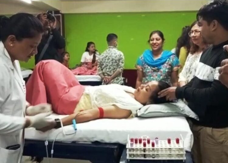 Blood donation camp organised