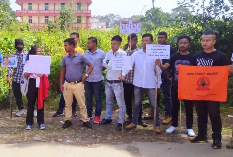JSM stages protest once again to demand govt college
