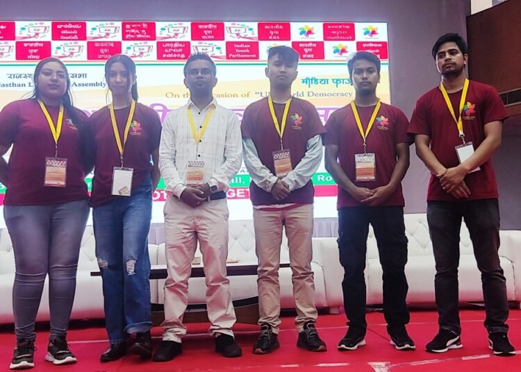 NEHU students take part in Indian Youth Parliament