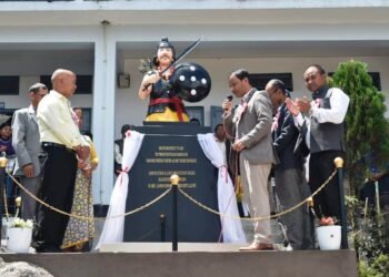 Sngap Sing Syiem’s bust unveiled in Mawkyrwat