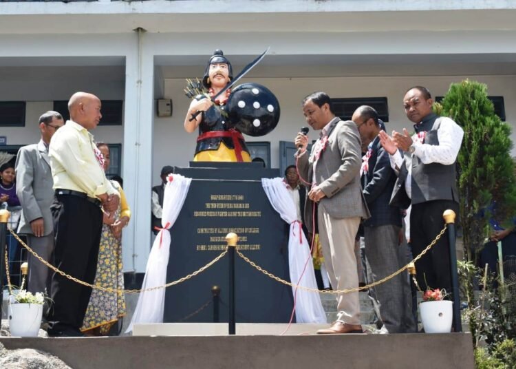 Sngap Sing Syiem’s bust unveiled in Mawkyrwat