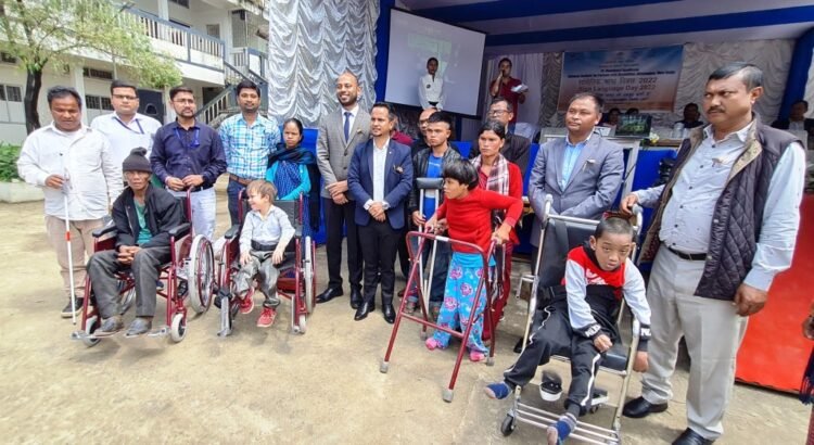 Aids and appliances for 200 disabled distributed in EJH