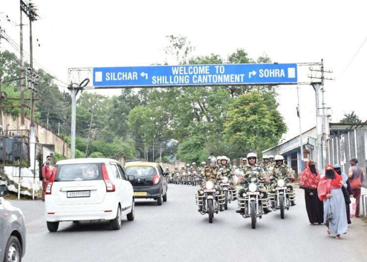 BSF begins Shillong-Delhi motorbike rally
