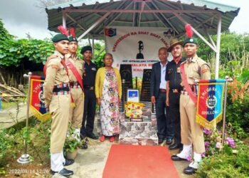 NCC pays tribute to soldier in SWKH
