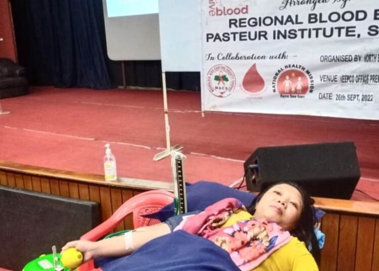 NEEPCO conducts blood donation camp in city