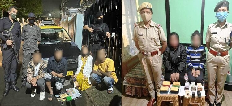 Six drug peddlers arrested in city
