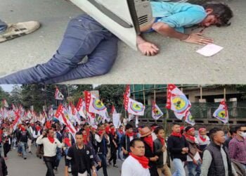 Rally against unemployment turns into spectacle of violence