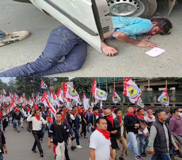 Rally against unemployment turns into spectacle of violence