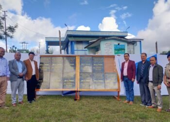 Tongkhar lays 11 foundation stones for water supply projects