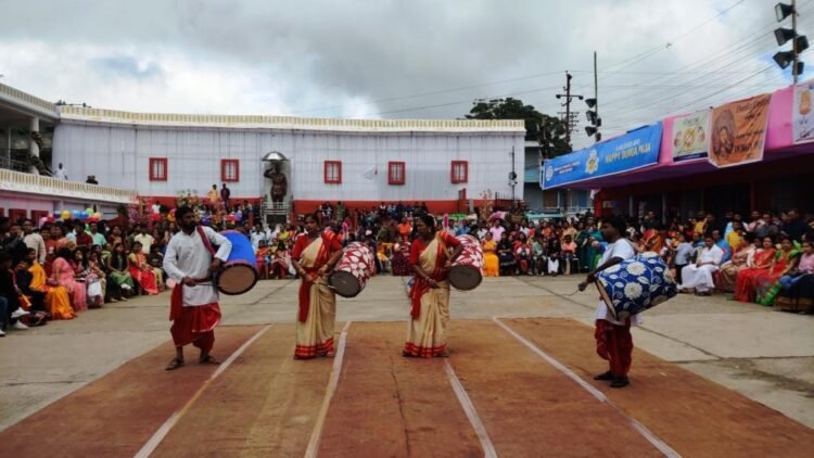 Drum beats, celebrations mark Maha Ashtami in city