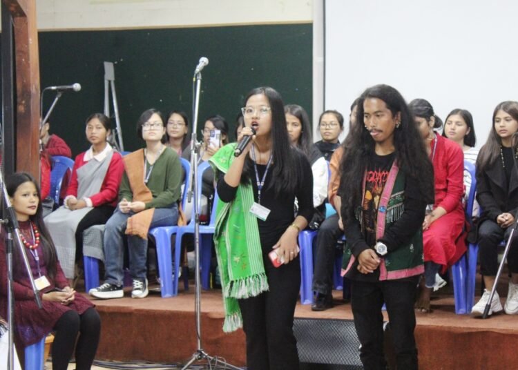 MLCU students organise performance on Sustainable Devp Goals