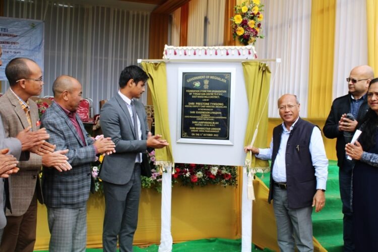 Deputy CM lays foundation stone for Tyrsad PHC