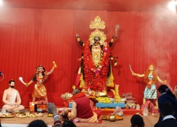 Kali Puja celebrated in Laban