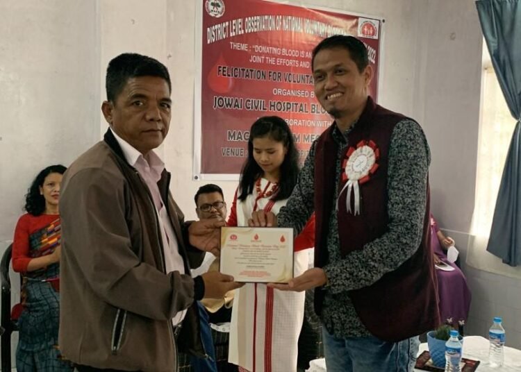 LIFESAVERS: Blood donation figures rise in Jowai