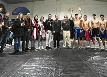 Brilliant Naga traditional wrestling showcased to Shillong crowds