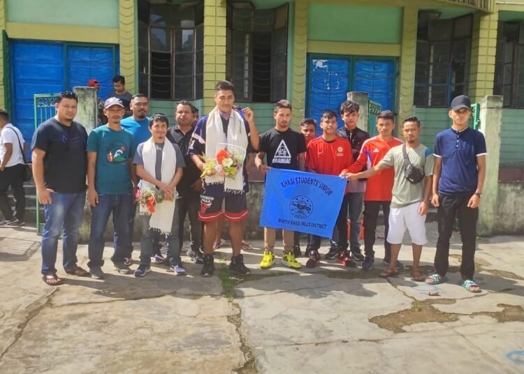 Ri-Bhoi fighter felicitated for gold medal at MMA c’ship 