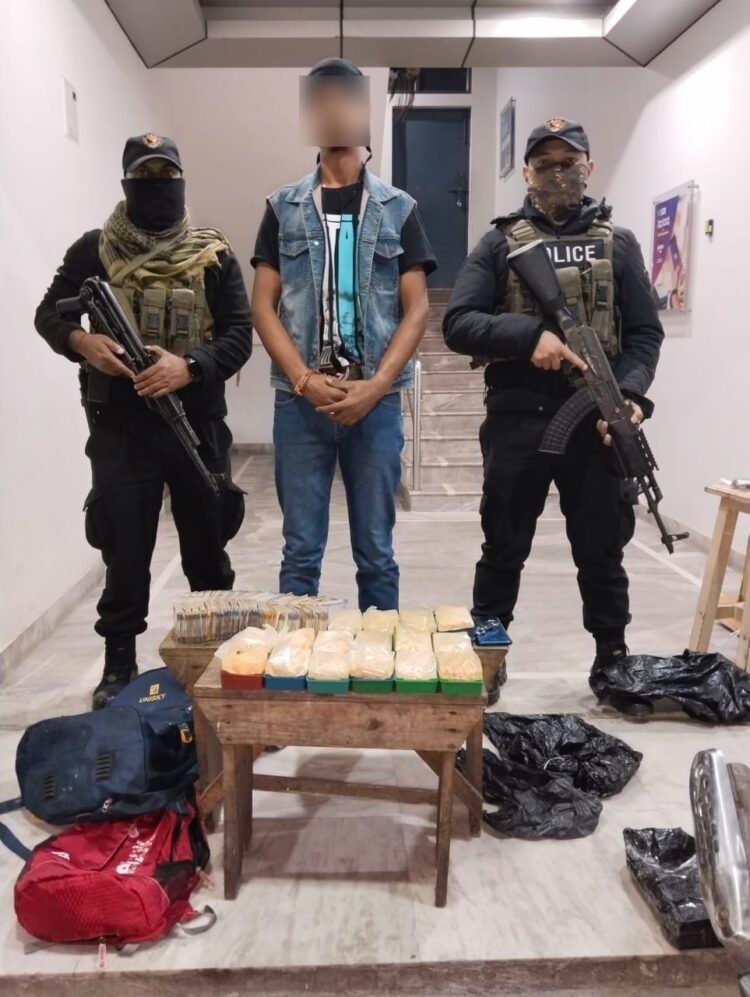 Drug peddler nabbed, 217.19 gms heroin seized
