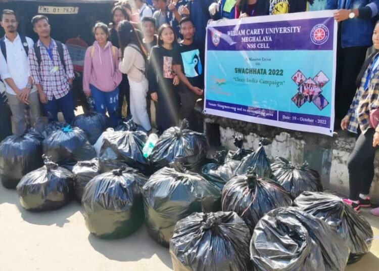 William Carey University conducts clean drive in Nongmensong area